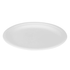 White Karat Earth 10'' PFAS Free Compostable Bagasse Round Plates side view