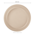 Karat Earth 10'' Molded Fiber Round Plates, PFAS Free, Natural - 500 pcs