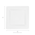Karat Earth 8”x 8” Molded Fiber Square Plates, PFAS Free, White - 500 pcs