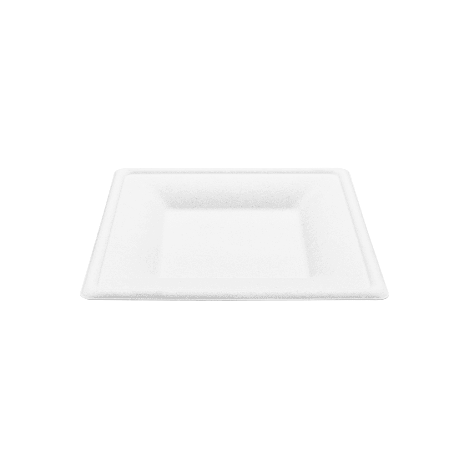 Karat Earth 8”x 8” PFAS Free Bagasse Eco-Friendly Square Plate, White - 500 pcs