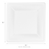 Karat Earth 10”x 10” Molded Fiber Square Plates, PFAS Free, White - 500 pcs