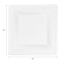 Karat Earth 10”x 10” PFAS Free Bagasse Eco-Friendly Square Plate , White - 500 pcs