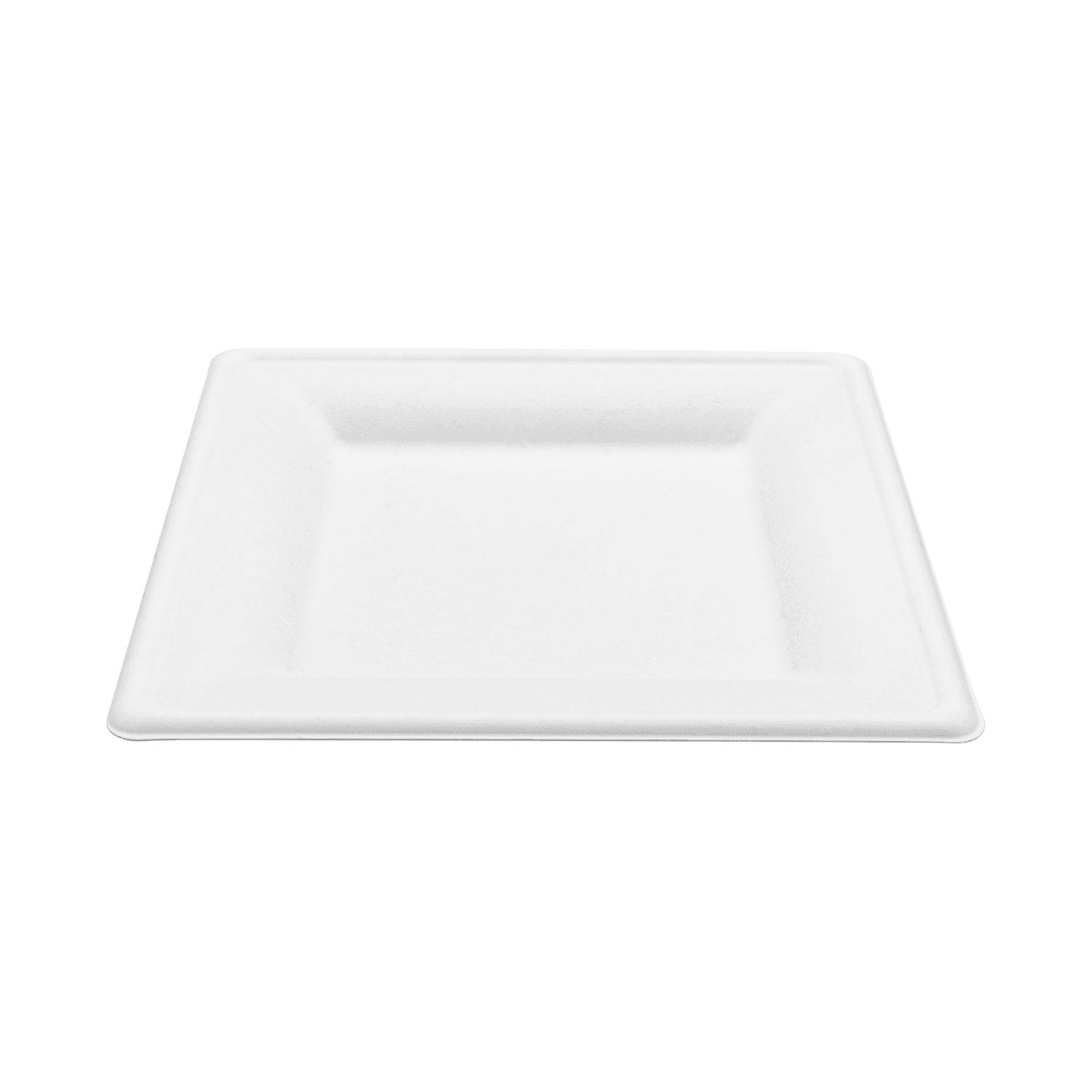 Karat Earth 10”x 10” PFAS Free Bagasse Eco-Friendly Square Plate , White - 500 pcs