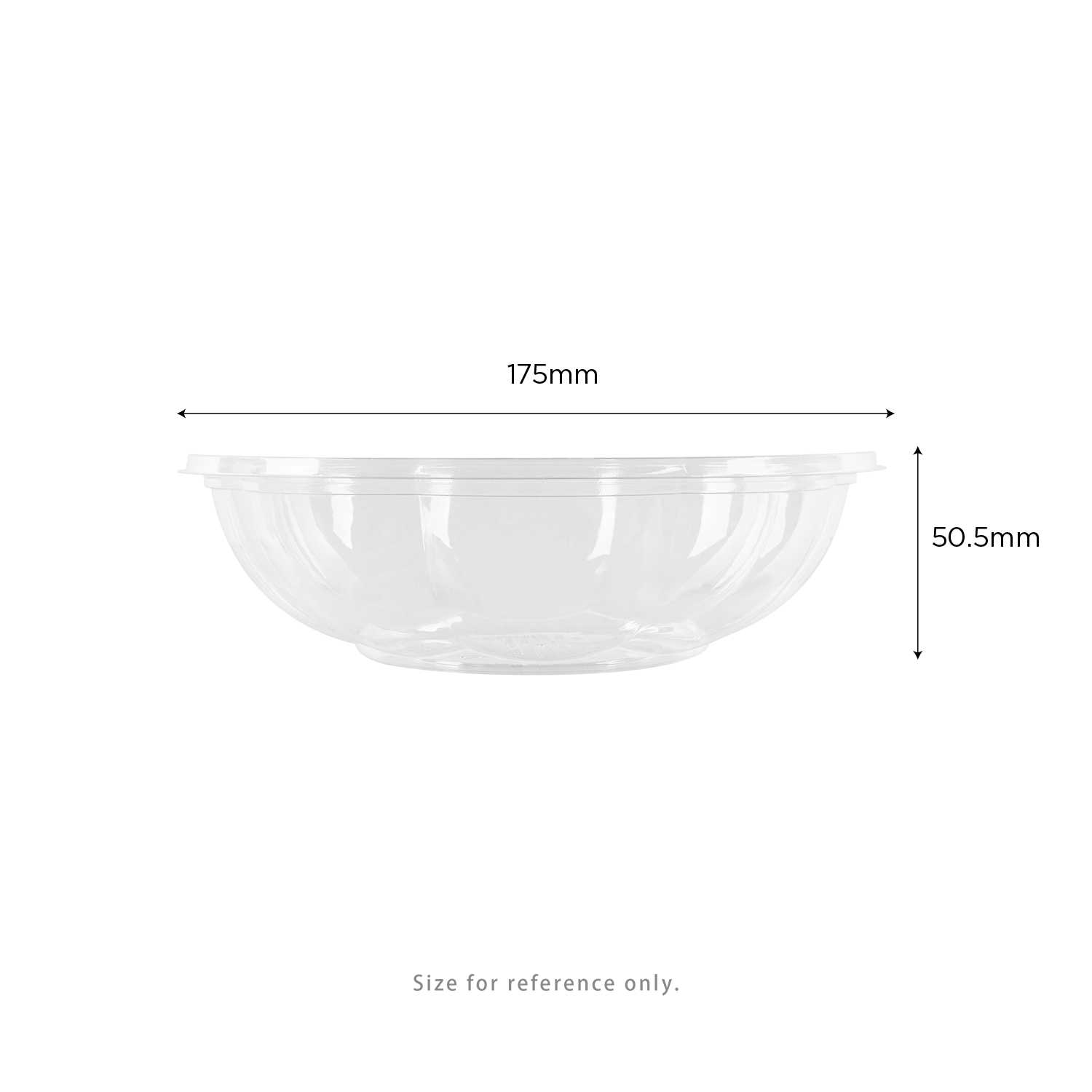 Karat Earth PLA 18 oz Salad Container (175 mm), Clear - 300 pcs