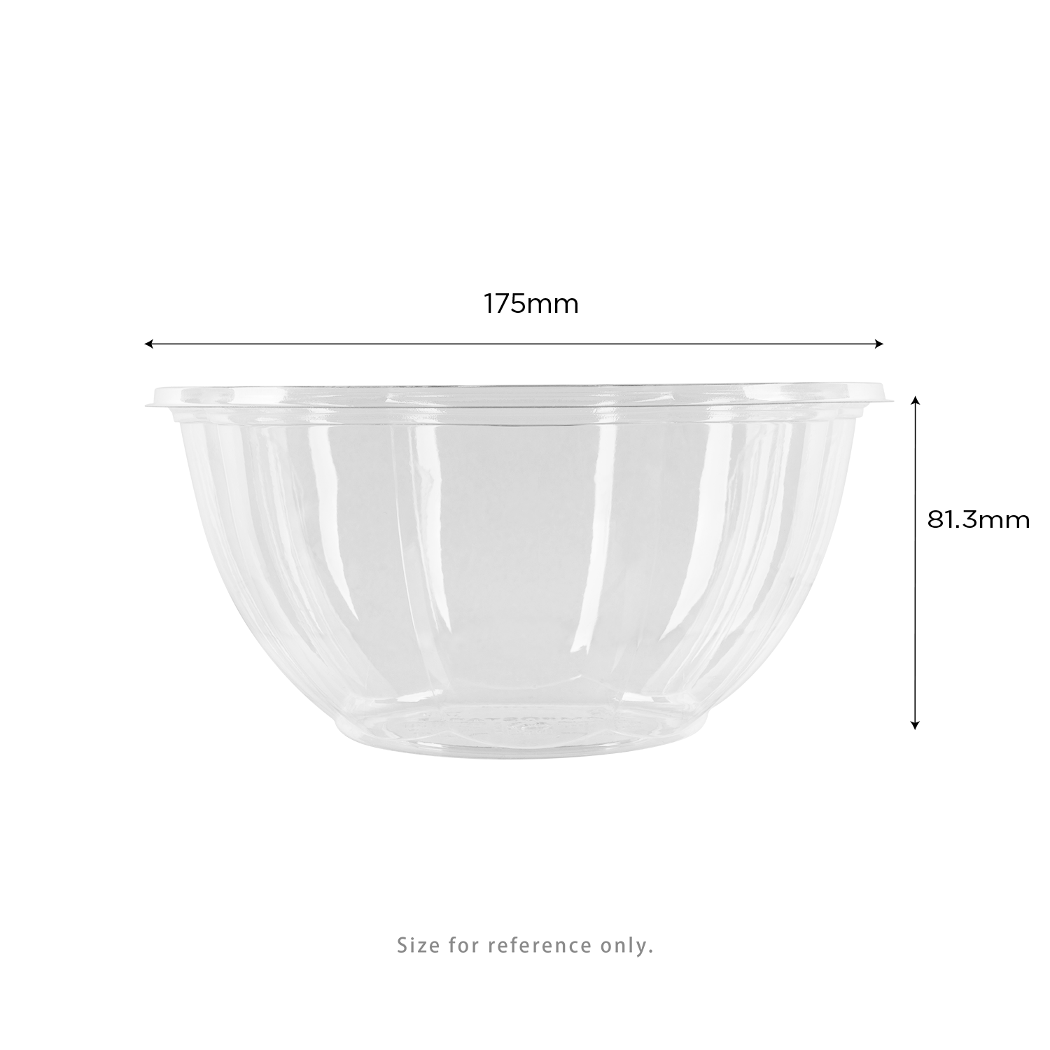 Karat Earth PLA 32 oz Salad Container (175 mm), Clear - 300 pcs