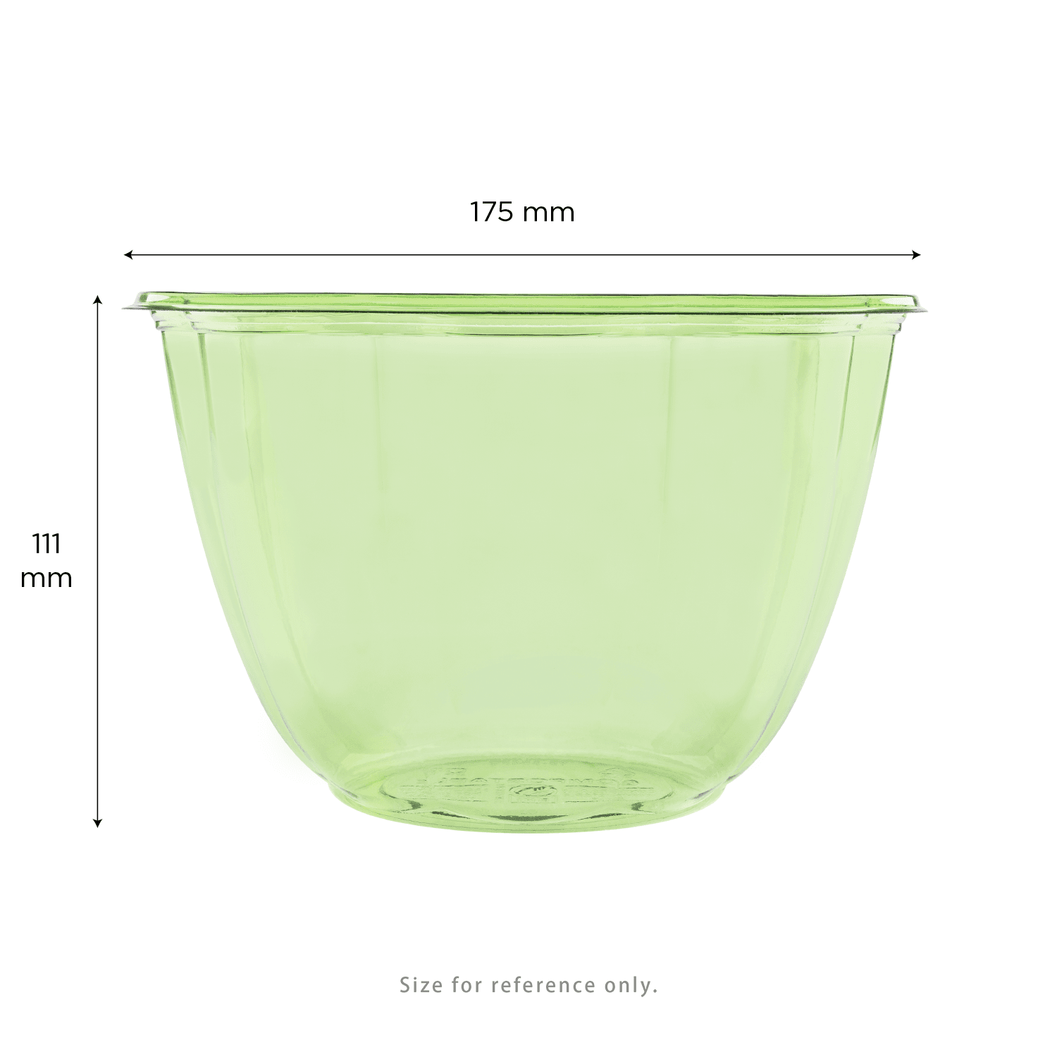 Karat Earth PLA 48 oz Salad Container (175 mm), Green - 300 pcs