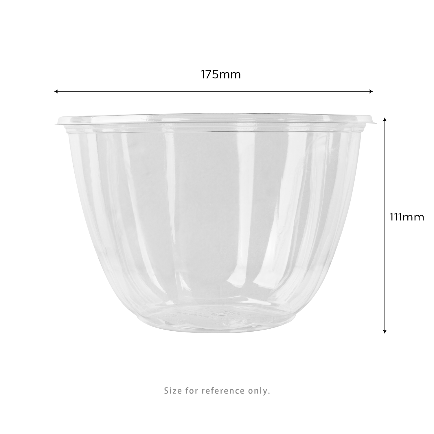 Karat Earth PLA 48 oz Salad Container (175 mm), Clear - 300 pcs