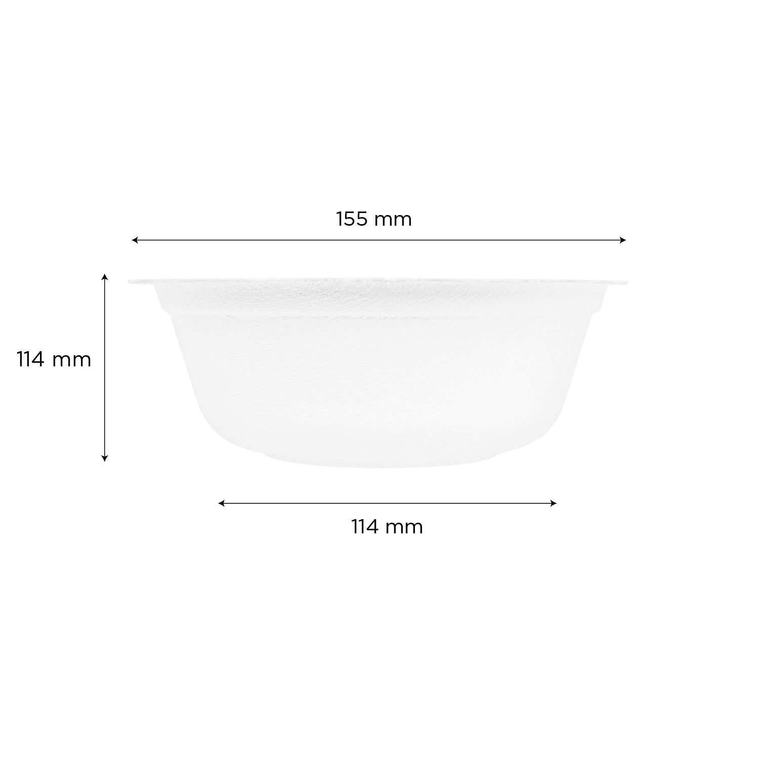 Karat Earth 16oz Compostable Bagasse Rice Bowls, White - 1,000 pcs