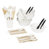 Karat Earth 16oz Compostable Bagasse Rice Bowls, White - 1,000 pcs