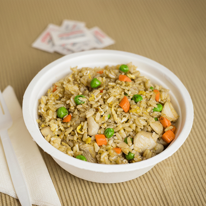 Karat Earth 16oz Compostable Bagasse Rice Bowls, White - 1,000 pcs