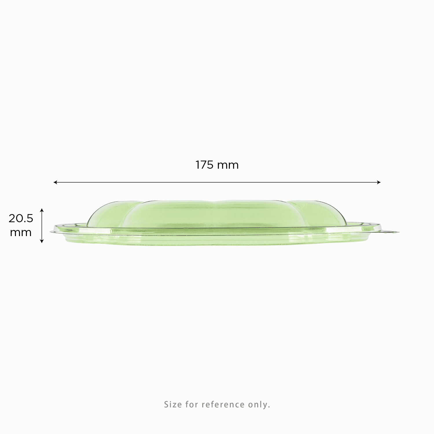 Karat Earth PLA Dome Lid for 18-48 oz. PLA Salad Container, Green - 300 pcs