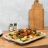 Karat Earth 14”x18” PFAS free Bagasse Serving Tray, Rectangular - 100 pcs