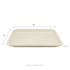 Karat Earth 14”x18” PFAS free Bagasse Serving Tray, Rectangular - 100 pcs