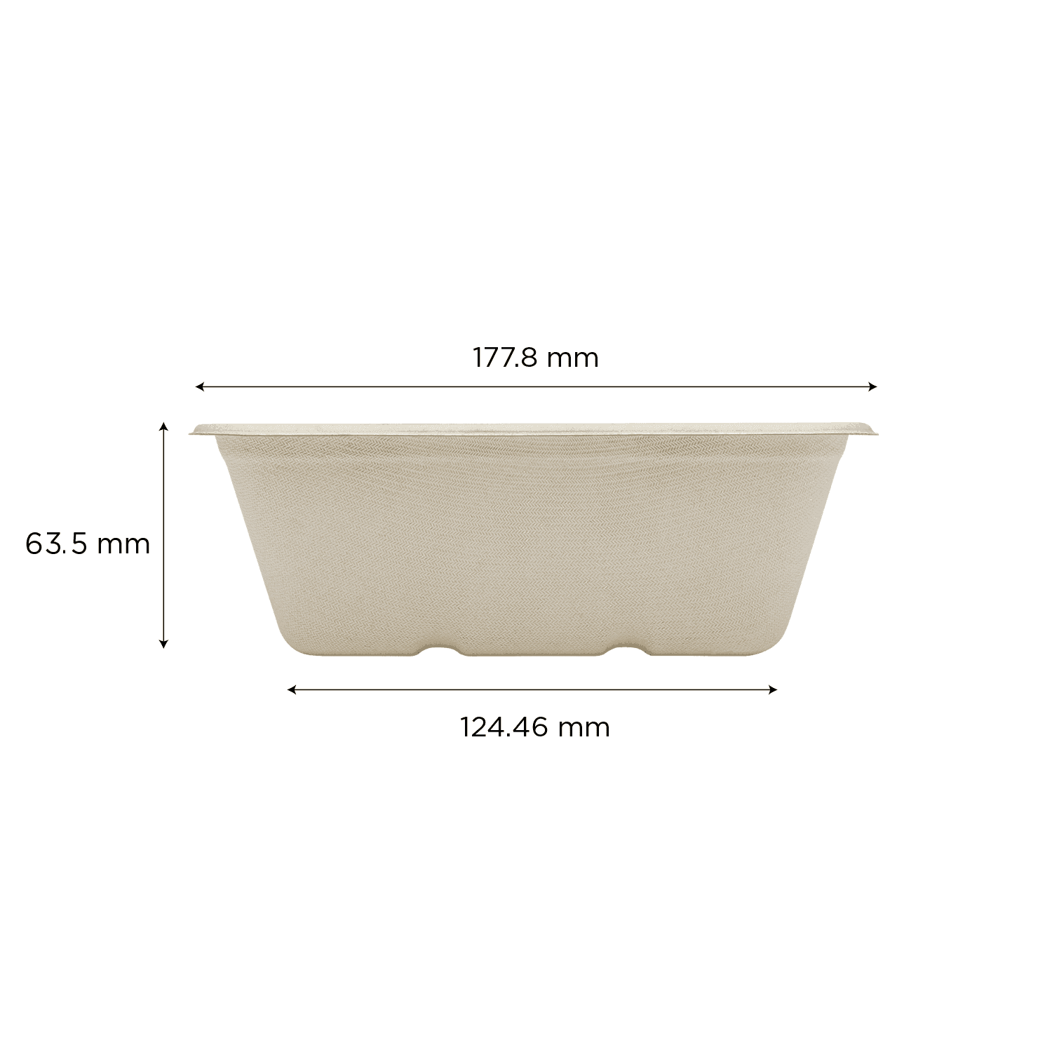 Karat Earth 24oz Natural Bagasse Take Out Container, Rectangular - 500 pcs
