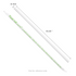 Karat Earth 10.25" PLA Giant Paper Wrapped Straw (8mm), Wihte - 1,200 pcs