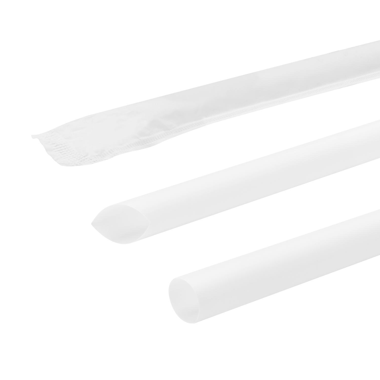 Karat Earth 9" PLA Colossal Paper Wrapped Straw (11mm), Wihte - 1,600 pcs