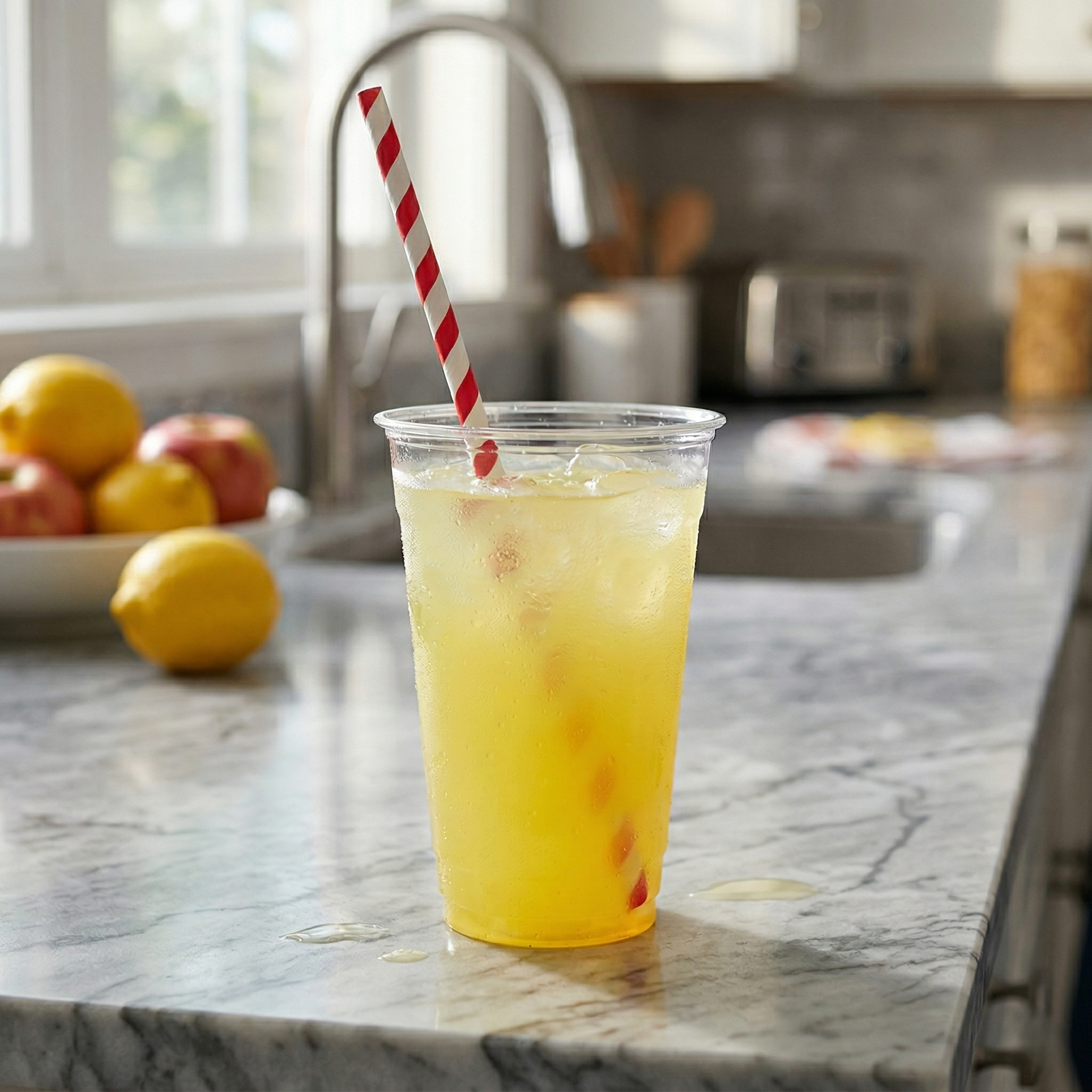 Karat Earth 10.25" Giant Paper Spiral Straw (7mm) Paper Wrapped, Red & White -1,200 pcs