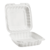 Karat Earth 8" x 8" Mineral Filled PP Hinged Container, White - 200 pcs