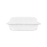 Karat Earth 8" x 8" Mineral Filled PP Hinged Container, White - 200 pcs