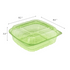 Karat Earth 8''x8'' PLA Hinged Containers, Green - 250 pcs