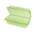 Karat Earth 9''x5'' PLA Hinged Containers, Green - 250 pcs