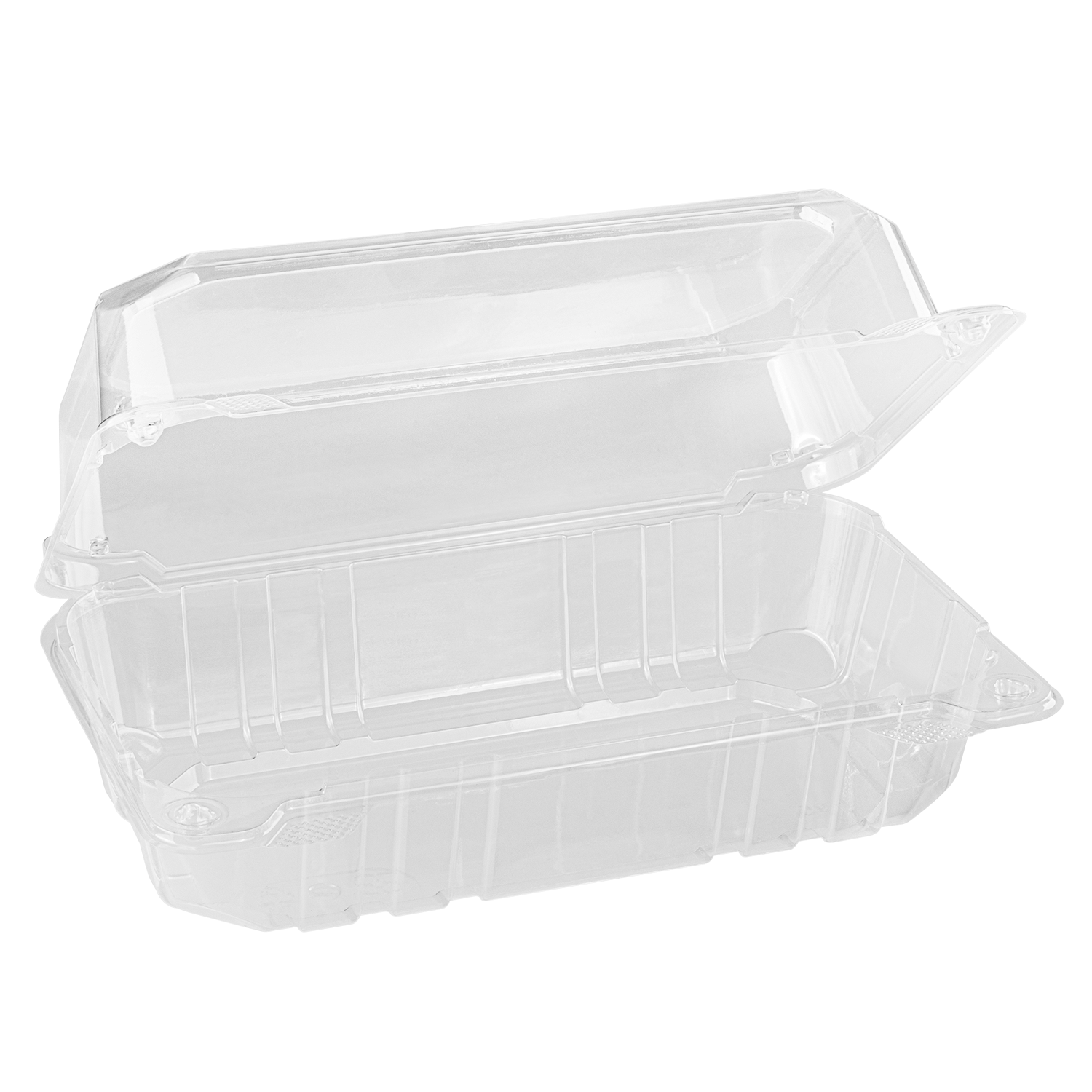 Karat Earth 9''x5'' PLA Hinged Container - 250 pcs – LollicupStore Karat Earth 9''x5'' PLA Hinged Container - 250 pcs – LollicupStore