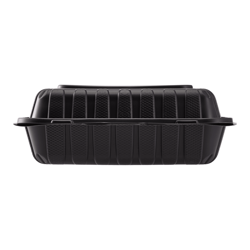 Foam Hinged Carryout Containers, 1-Compartment, Black, 100 / Bag, 2 / CT –  Gerharz Equipment, Inc.