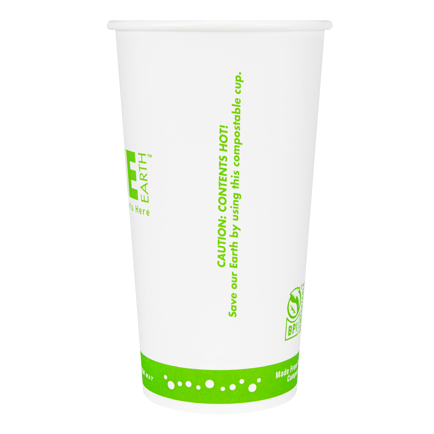 Karat Earth 20oz Eco-Friendly Paper Hot Cups (90mm), Generic Print - 600 pcs