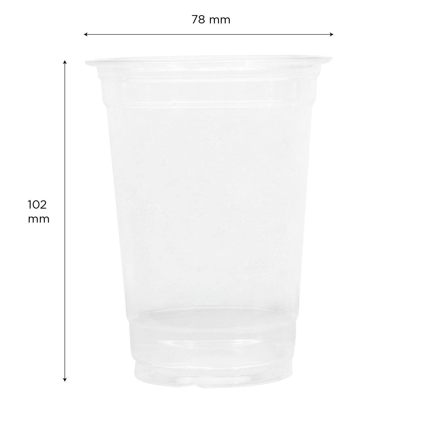 Karat Earth 10oz PLA Cup, Clear (78mm) - 1,000 pcs