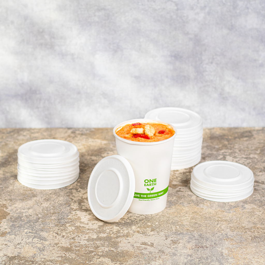 Planet+ Compostable Lid for 12/16/32 oz Food Containers