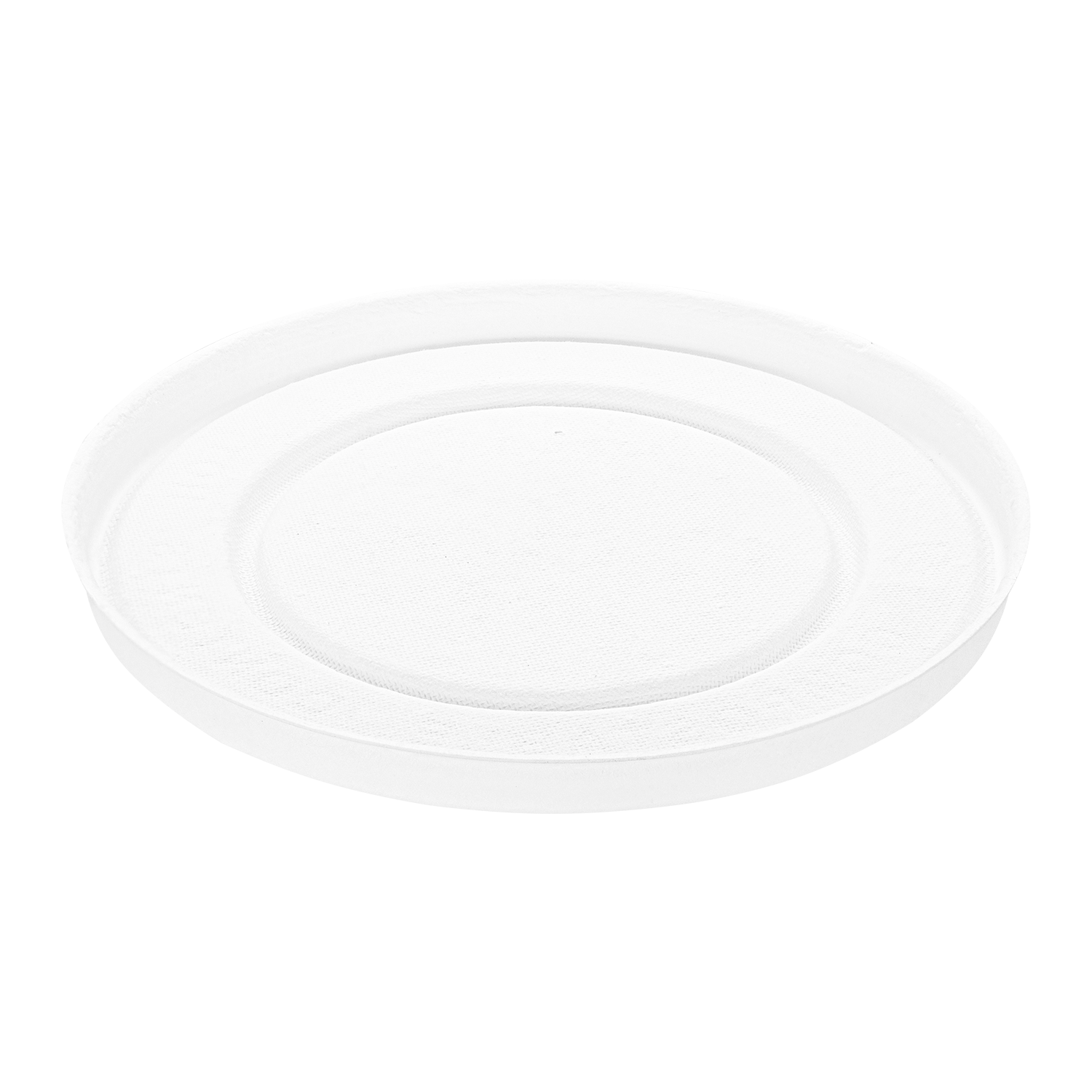 Karat Earth Compostable Fiber Paper Flat lid for 20 oz Paper Cold/Hot Food Container (127mm) - 600 pcs