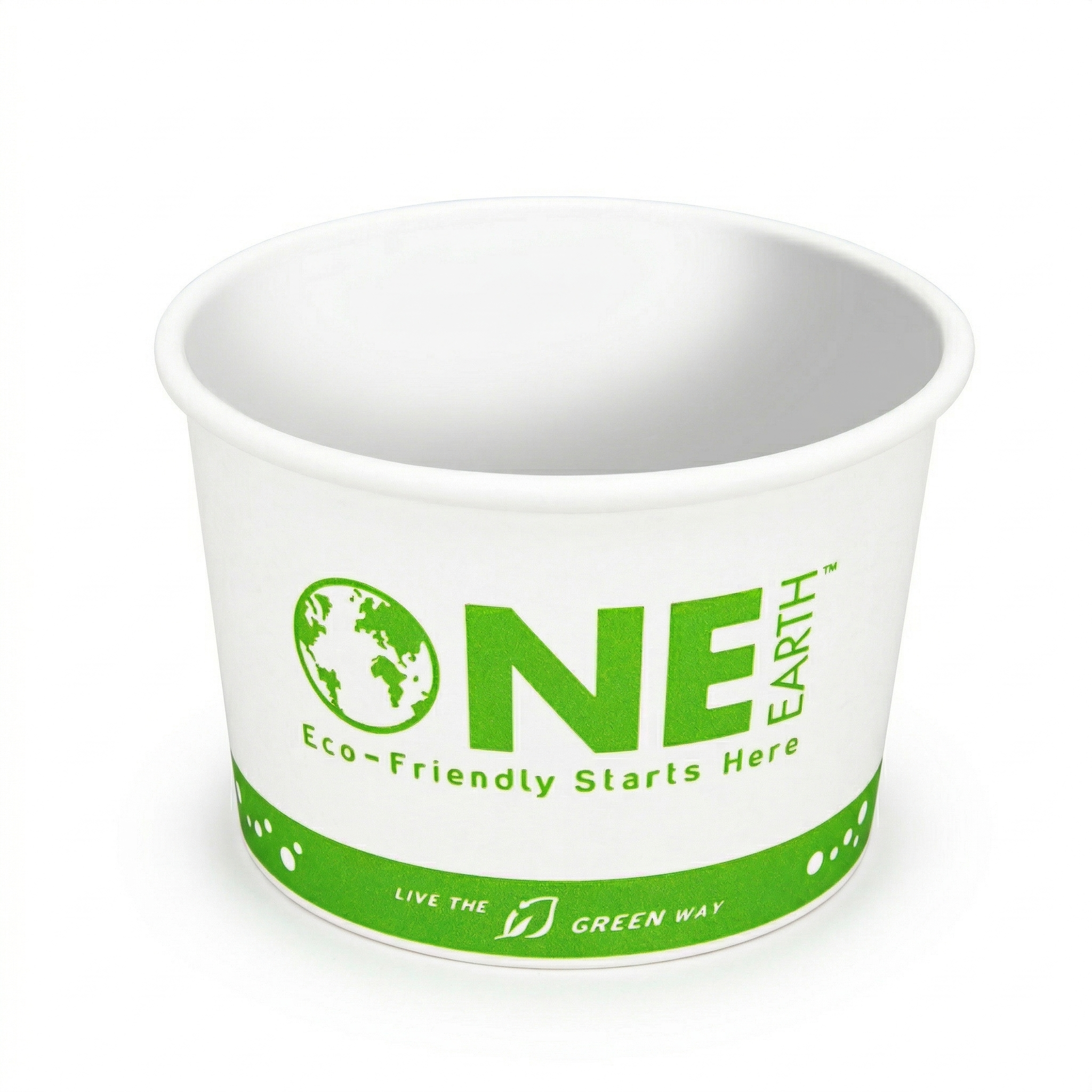 Karat Earth 8oz Eco-Friendly Paper Food Containers (90.8mm), Generic Print - 1,000 pcs
