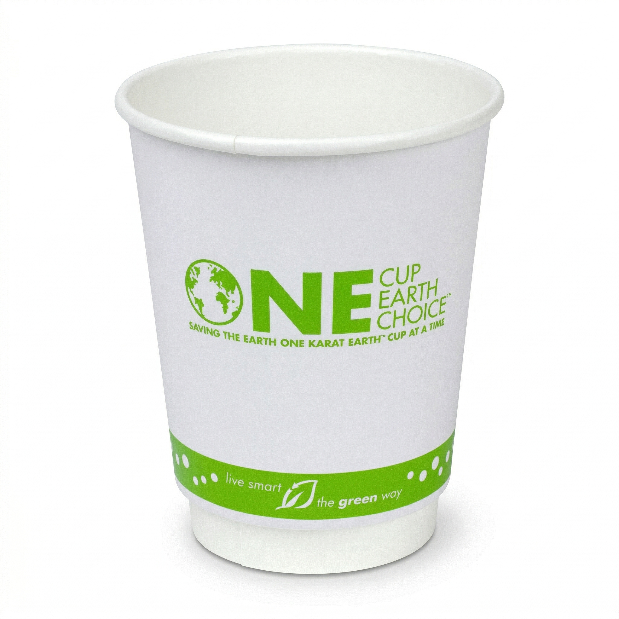 Karat Earth 12oz Eco-Friendly Insulated Paper Hot Cups (90mm), Generic Print- 500 pcs