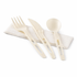 Karat Earth Heavy-Weight CPLA Compostable Cutlery Kits (Knife, Fork, Tea Spoon, 2-ply Napkin), White - 250 kits