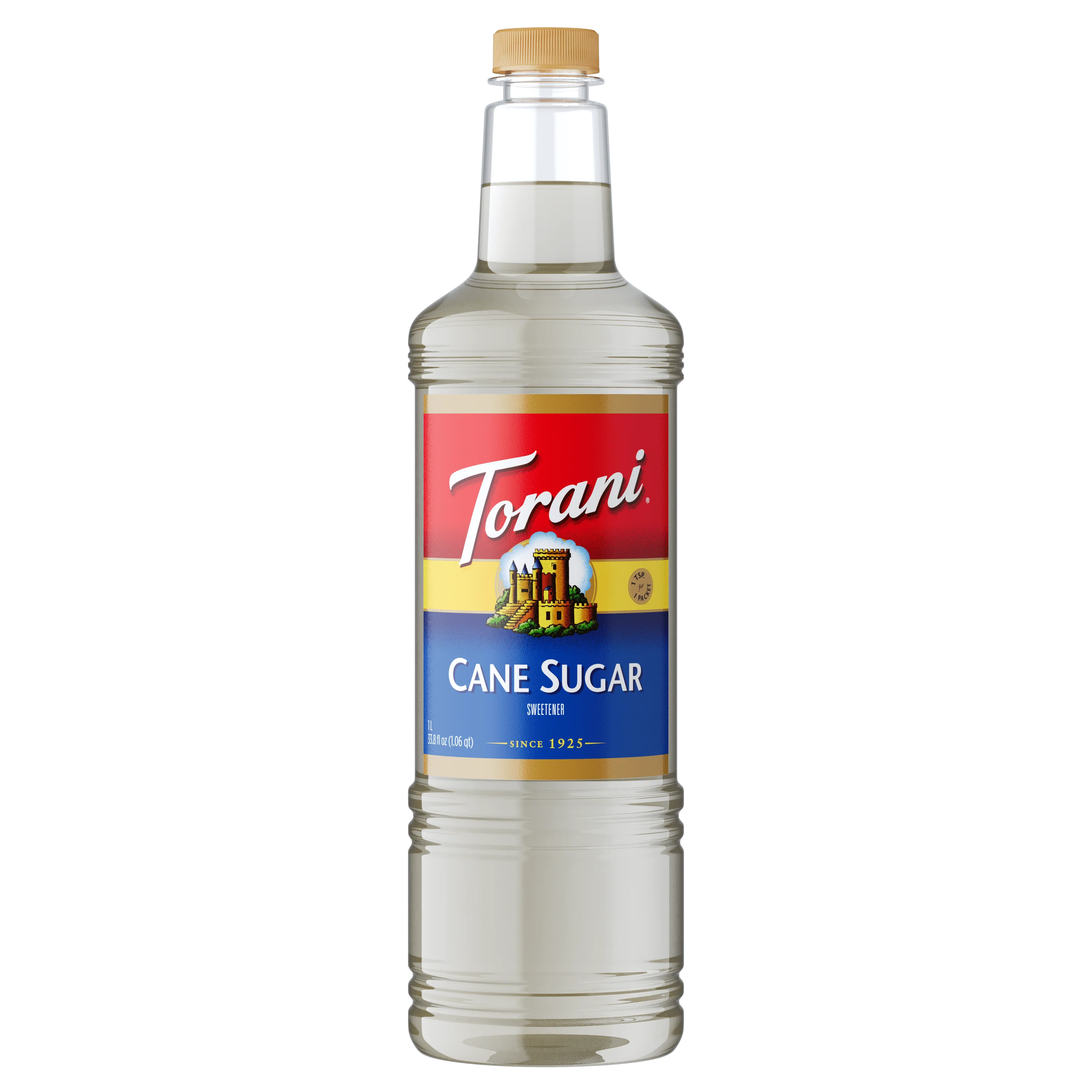 Torani Cane Sugar Sweetener Syrup - Bottle (1 L)