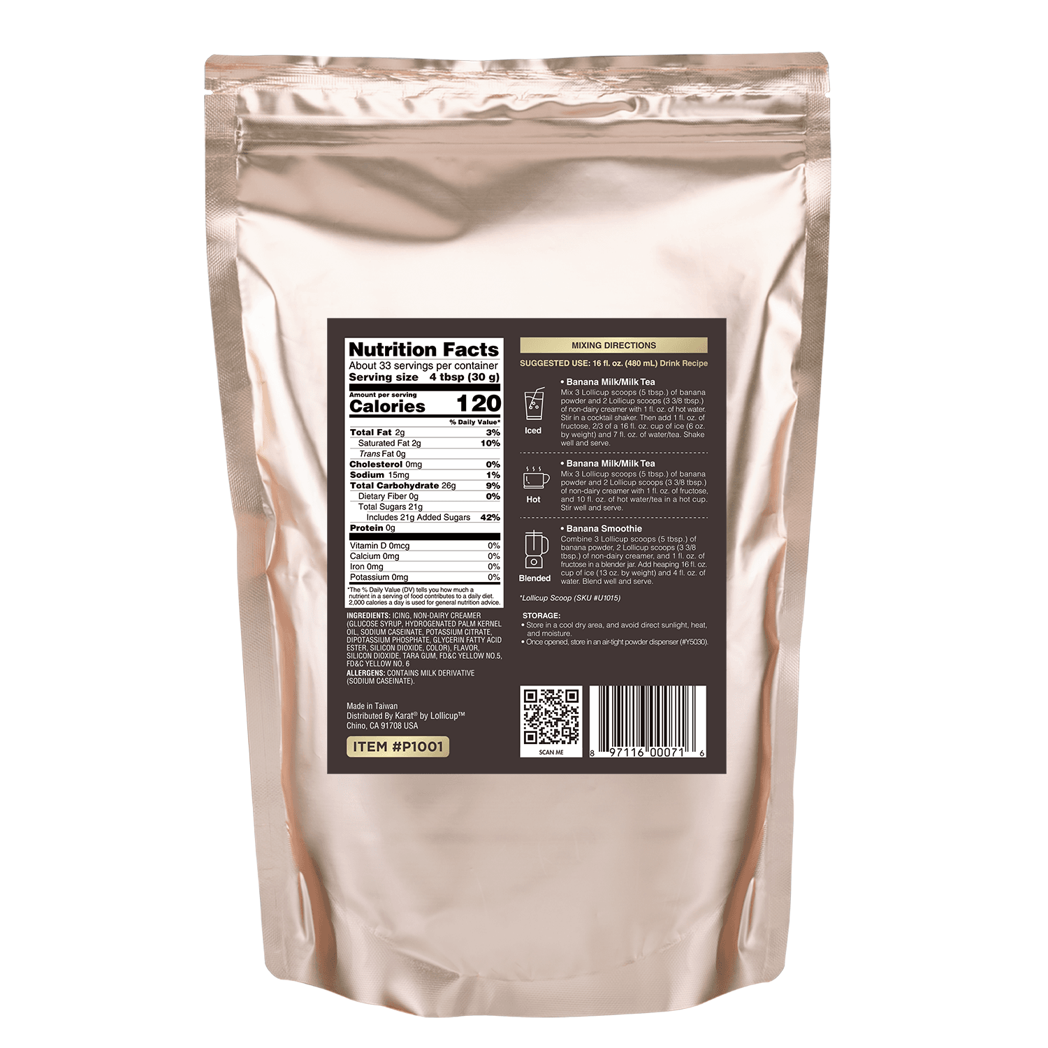 Banana Powder - Bag (2.2 lbs)