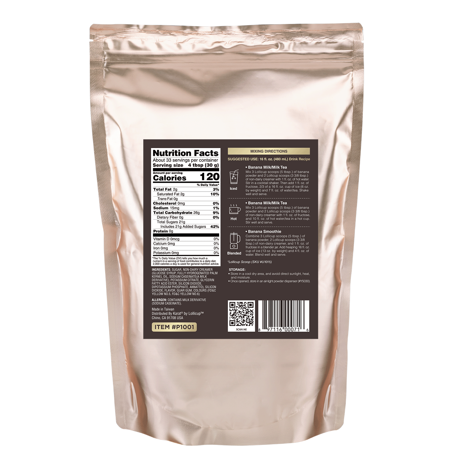Banana Powder - Bag (2.2 lbs)