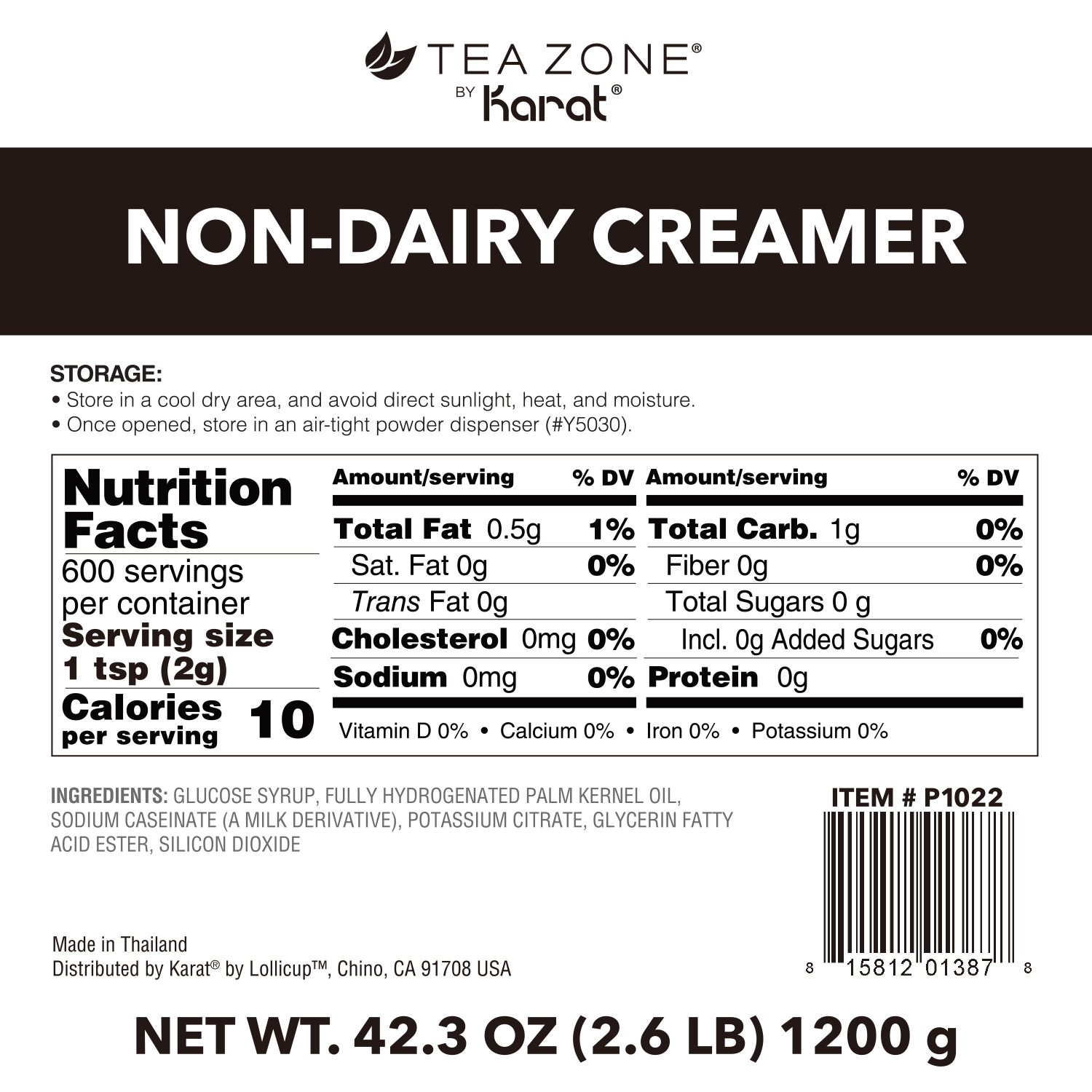 Non-Dairy Creamer - Case of 10 bags