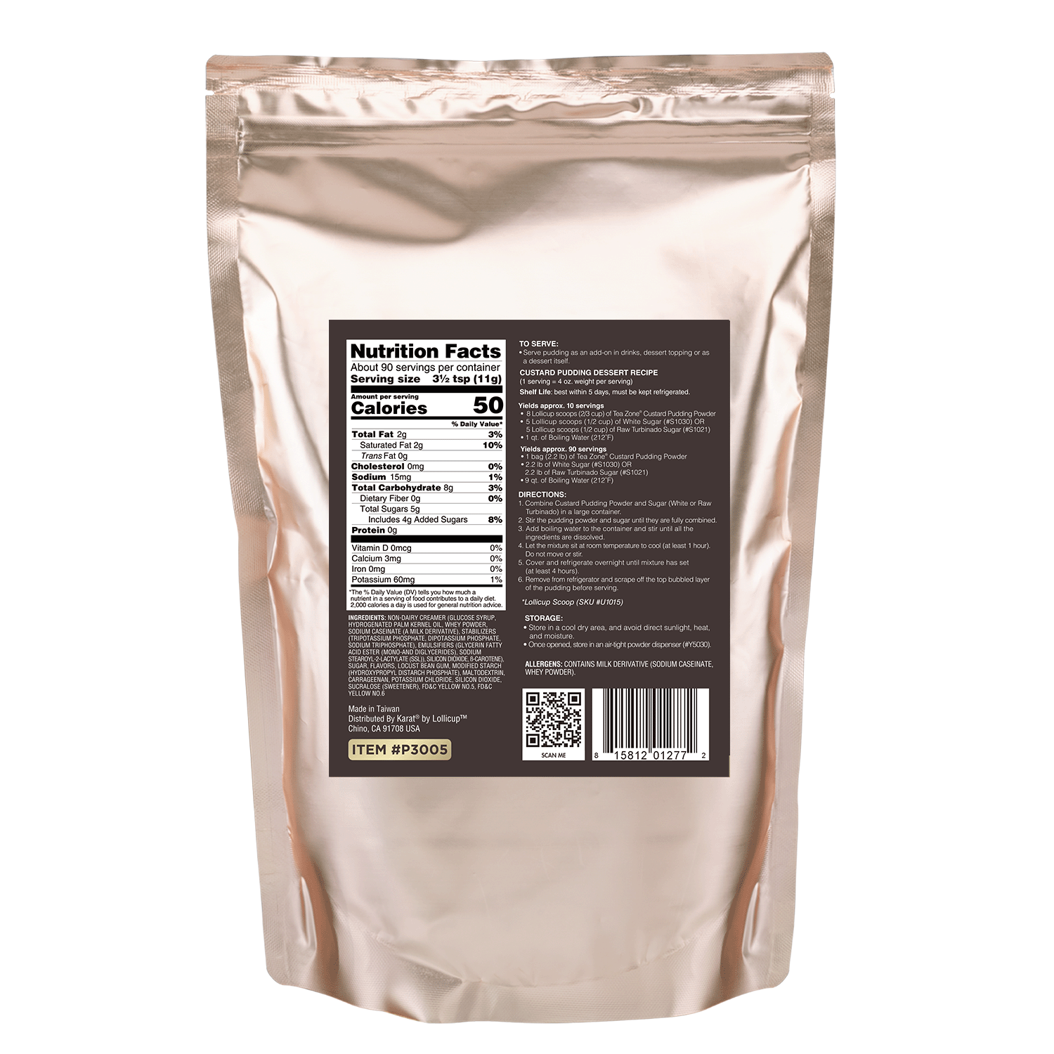 Custard Pudding Mix - Bag (2.2 lbs)