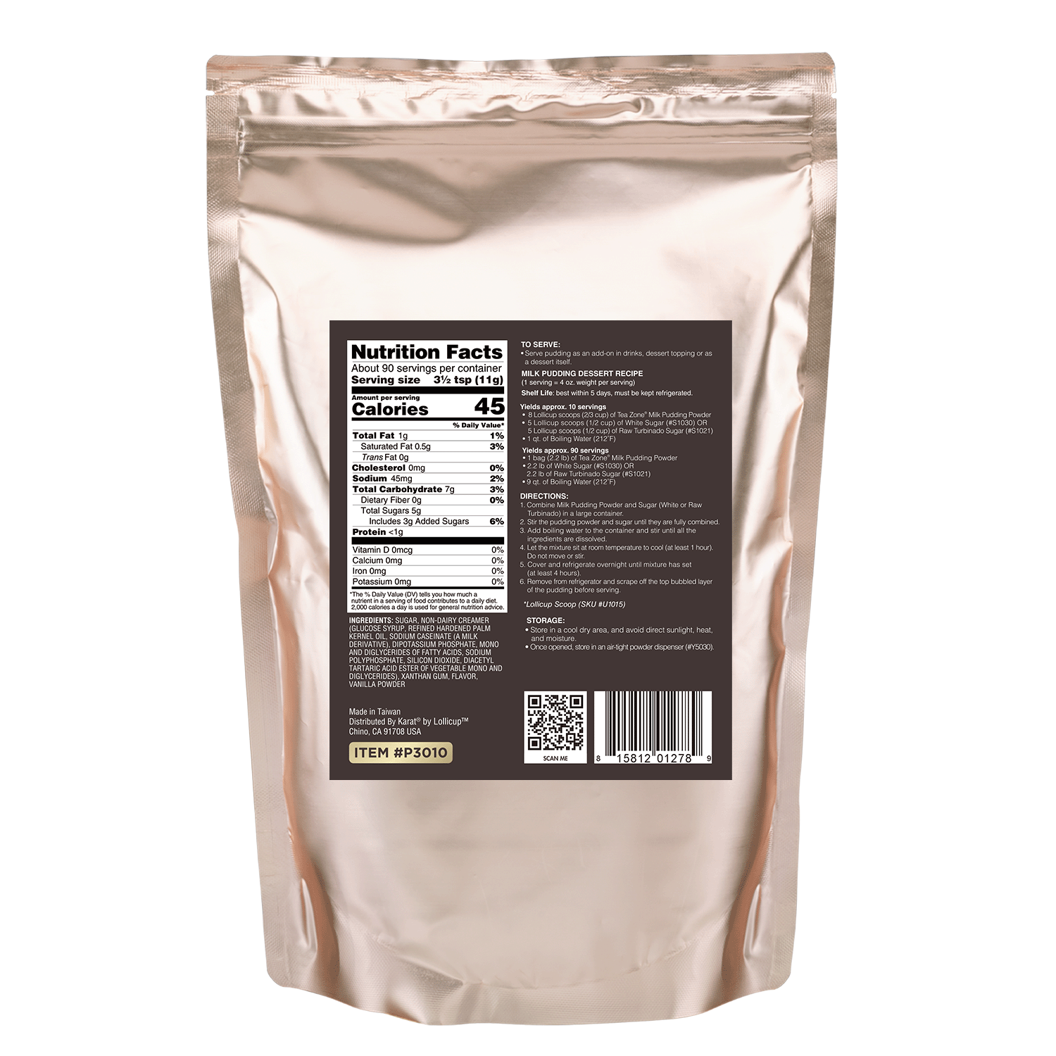Milk Pudding Mix - Bag (2.2 lbs)