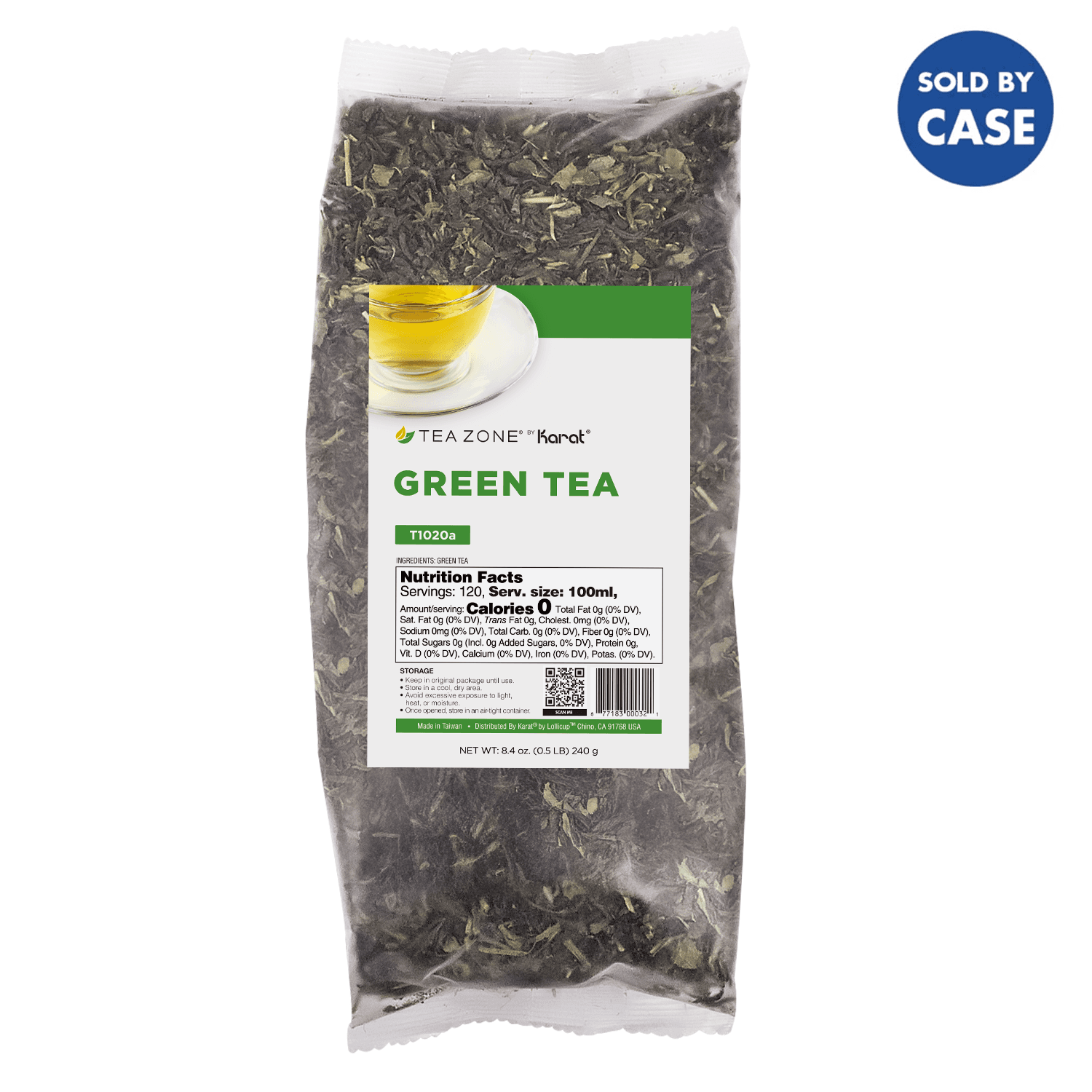 Green Tea Leaves - Case of 25 bags