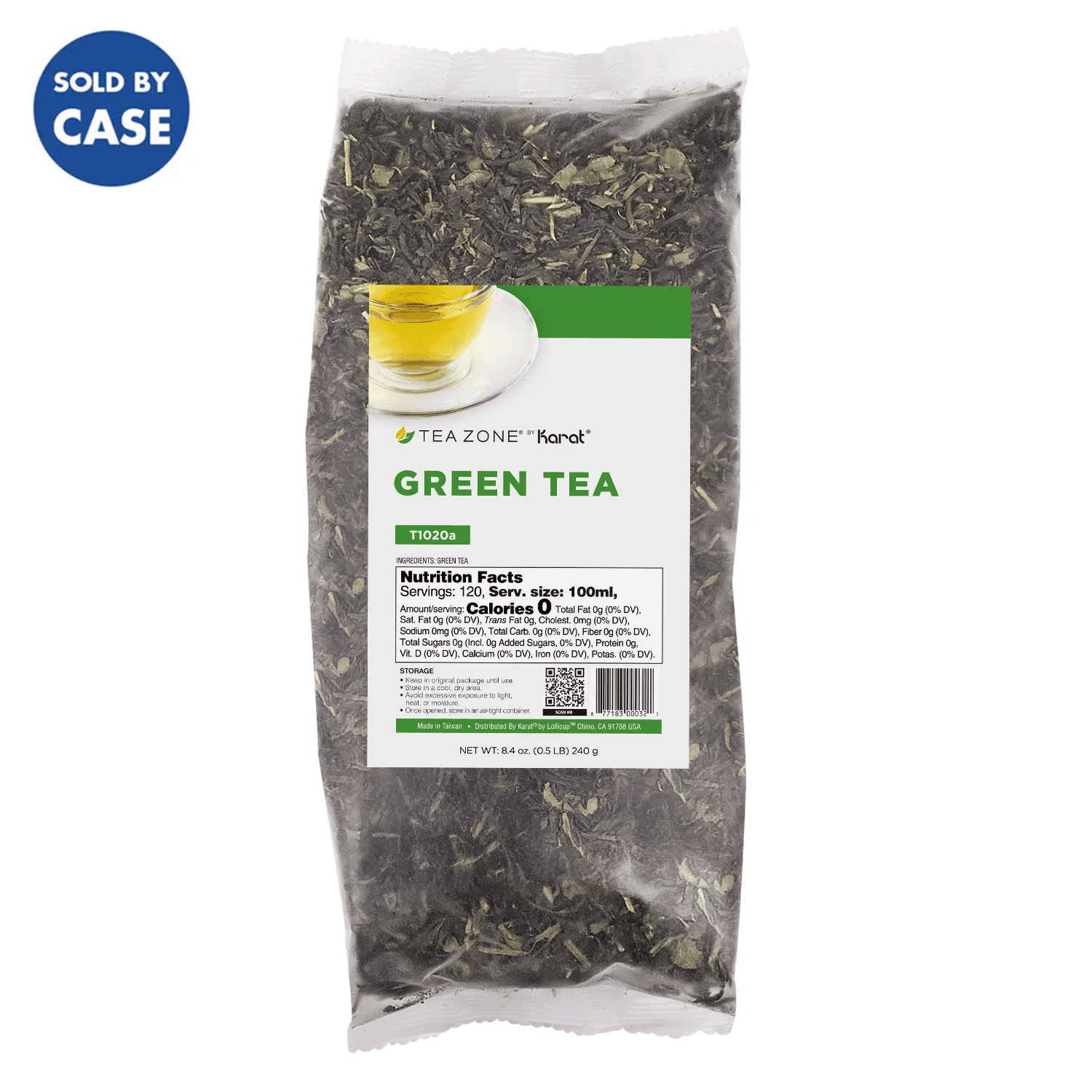Green Tea Leaves - Case of 25 bags