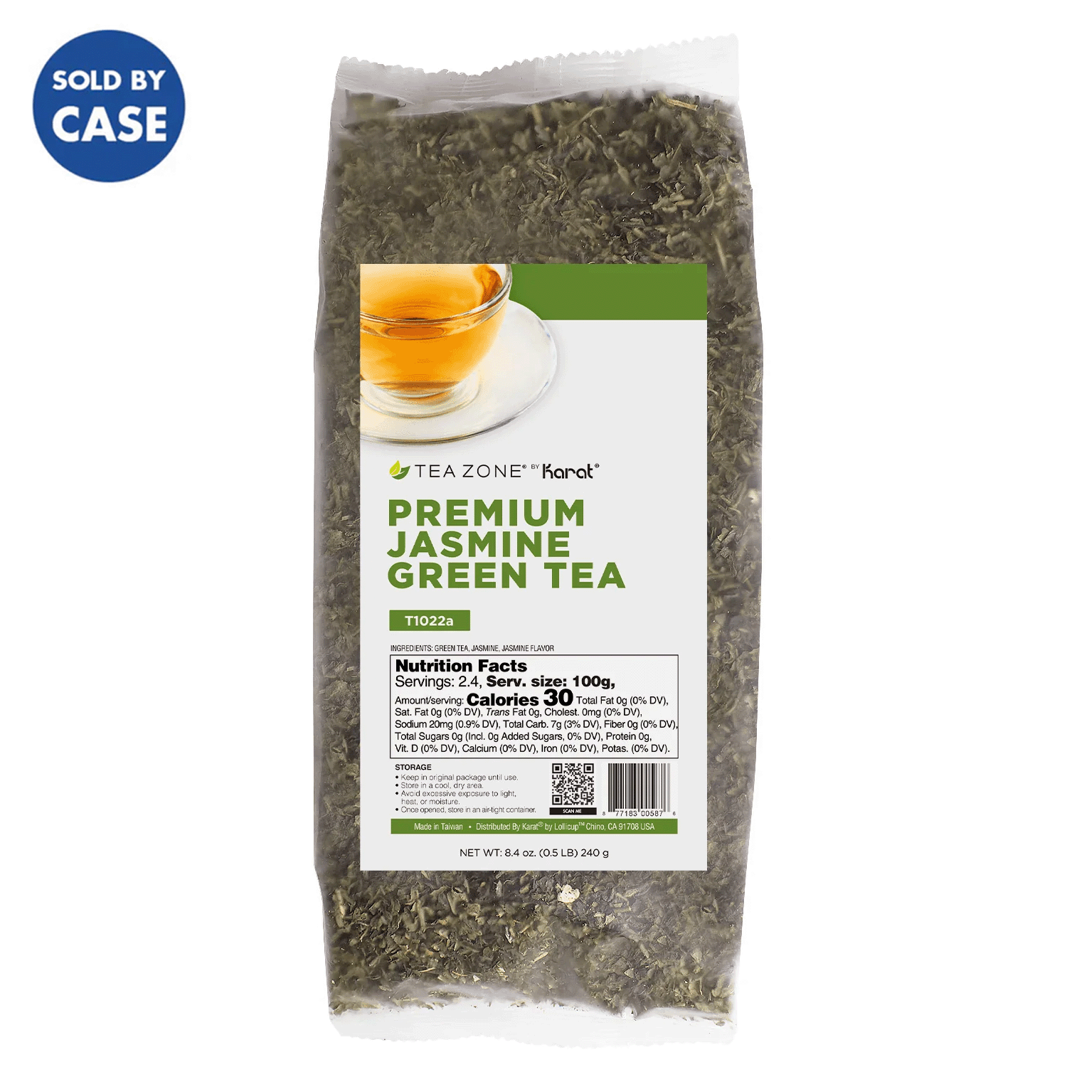 Premium Jasmine Green Tea Leaves - Case of 25 bags