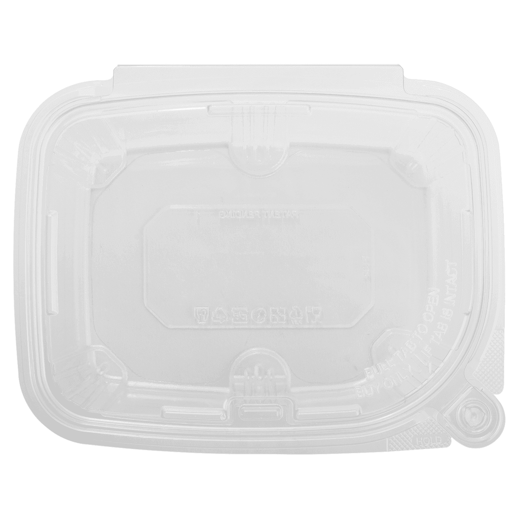 Pactiv Square Tamper Resistant Plastic Container, YY4S32 , PWP APET, 32 oz., 480/Case