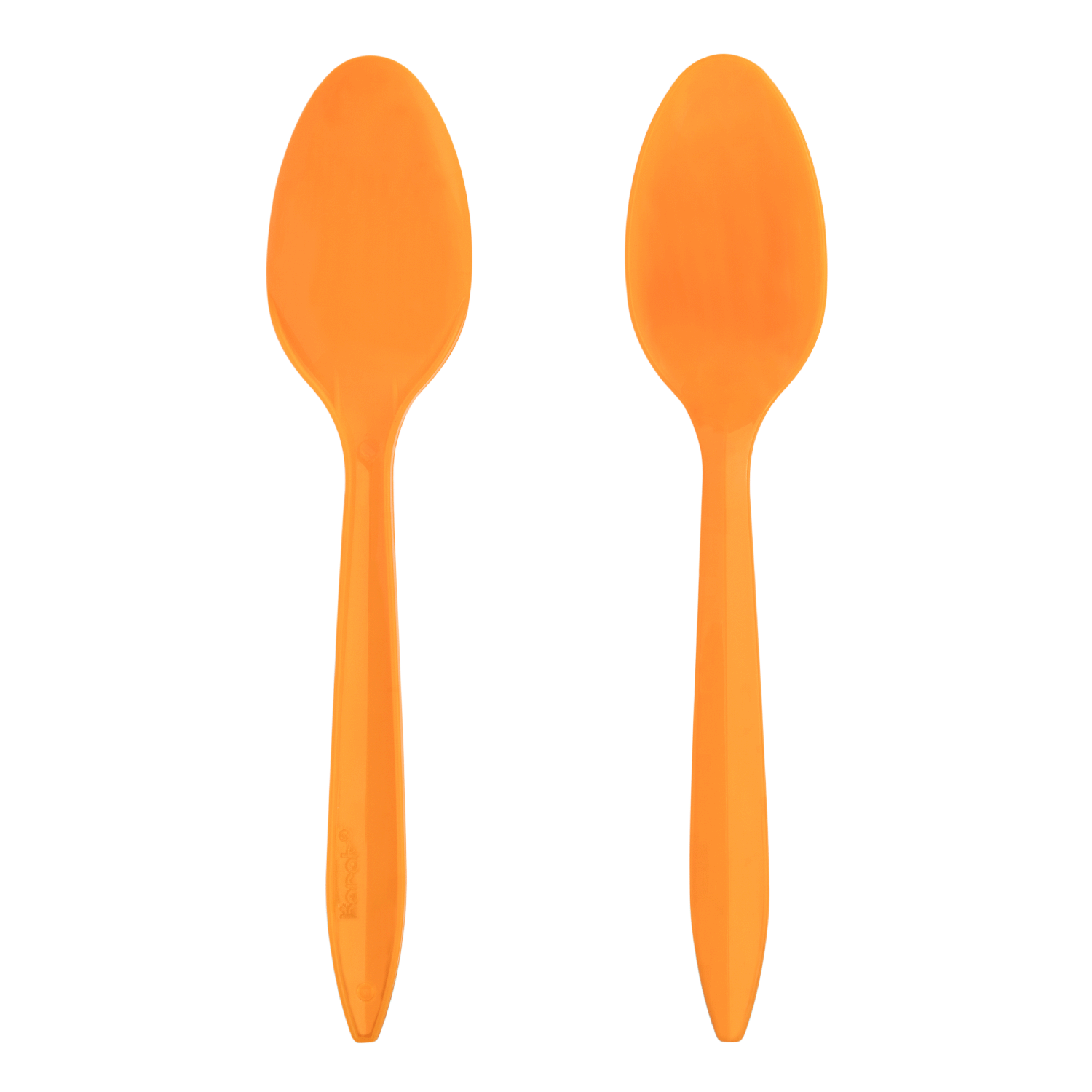 [1,000 ct] PP Plastic Medium Weight Tea Spoons, Orange