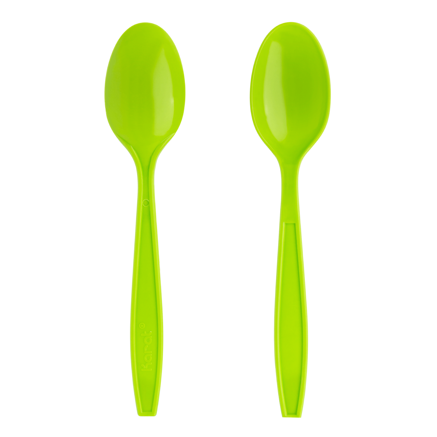 [1,000 ct] PP Plastic Extra Heavy Weight Tea Spoons, Green