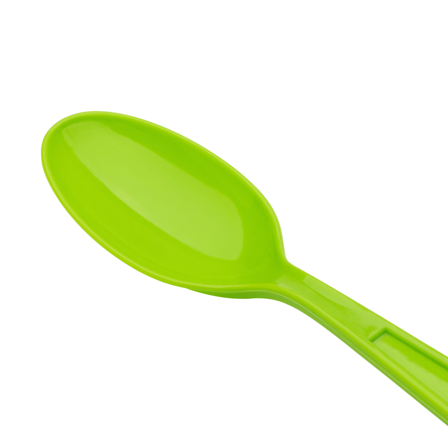 [1,000 ct] PP Plastic Extra Heavy Weight Tea Spoons, Green