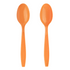 [1,000 ct] PP Plastic Extra Heavy Weight Tea Spoons, Orange