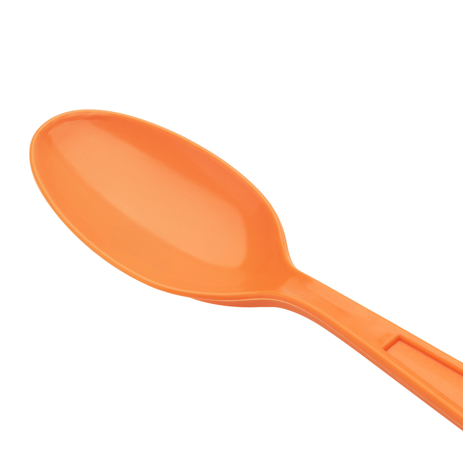 [1,000 ct] PP Plastic Extra Heavy Weight Tea Spoons, Orange