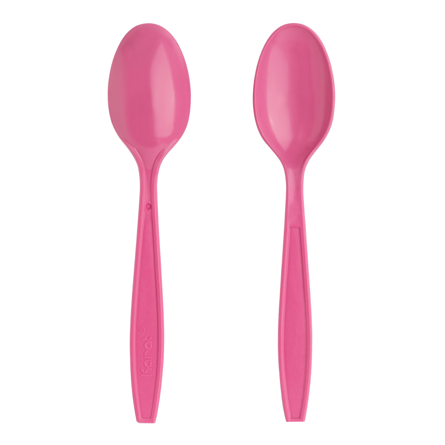 [1,000 ct] PP Plastic Extra Heavy Weight Tea Spoons, Pink